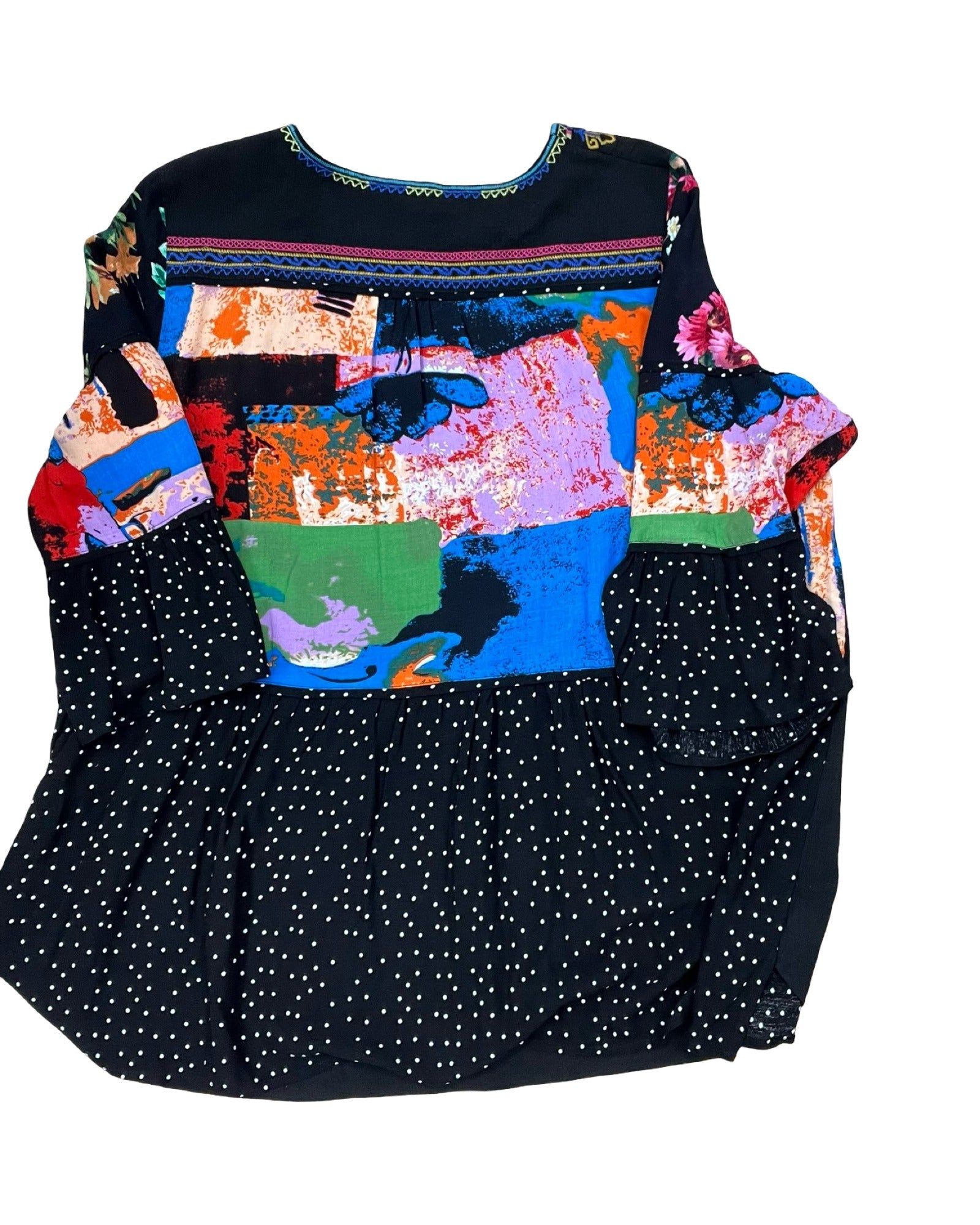 Top Ls By Calessa In Black, Size:Xl