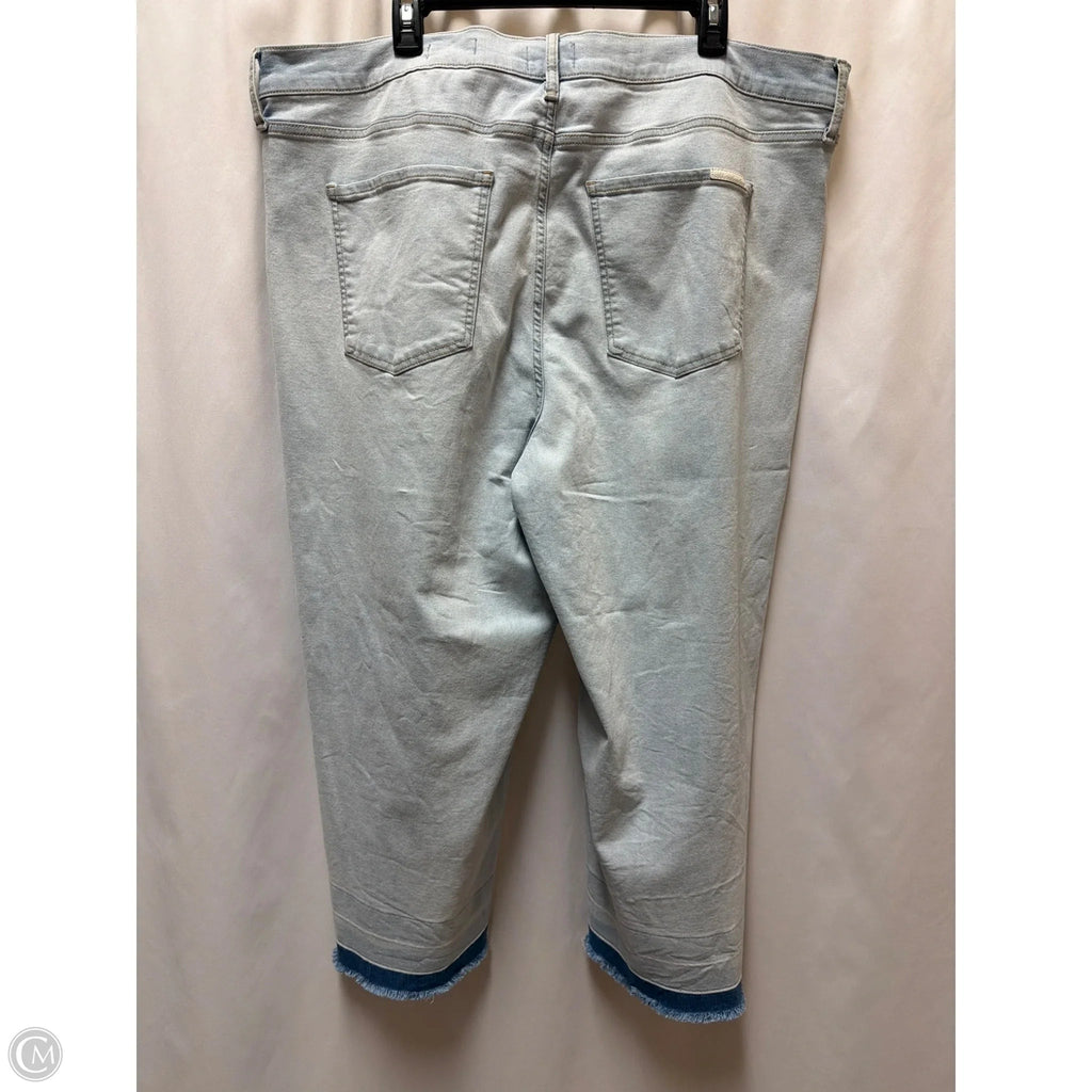 Jeans Cropped By Jessica Simpson In Blue Denim, Size: 22