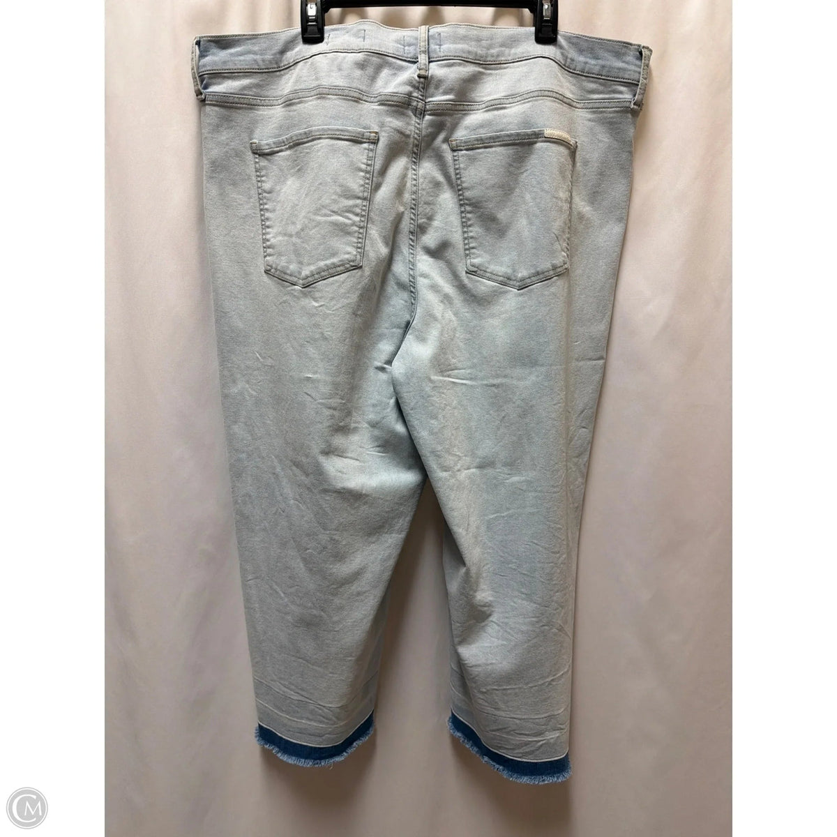 Jeans Cropped By Jessica Simpson In Blue Denim, Size: 22