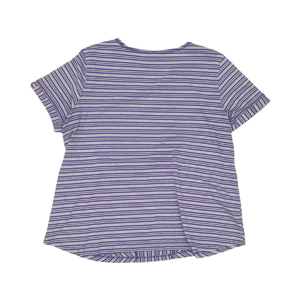 Top Ss By Clothes Mentor In Grey & Purple, Size:Xl