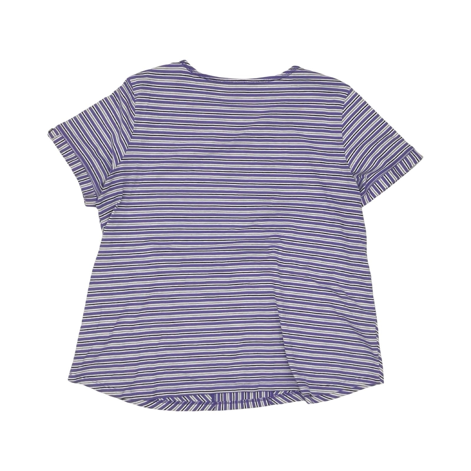 Top Ss By Clothes Mentor In Grey & Purple, Size:Xl
