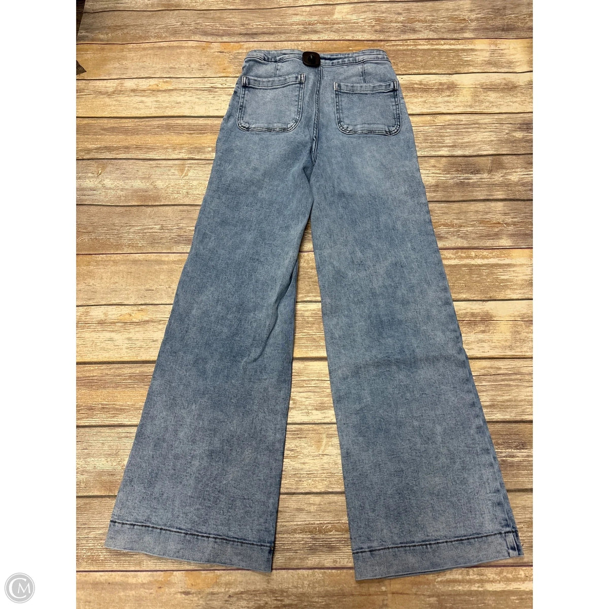 Jeans Wide Leg By Lc Lauren Conrad In Blue Denim, Size: 4