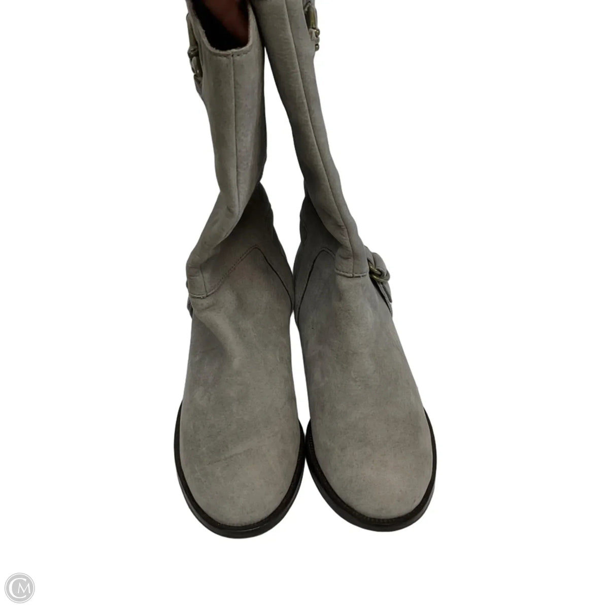 Boots Mid-calf Heels By Cole-haan In Grey, Size: 8