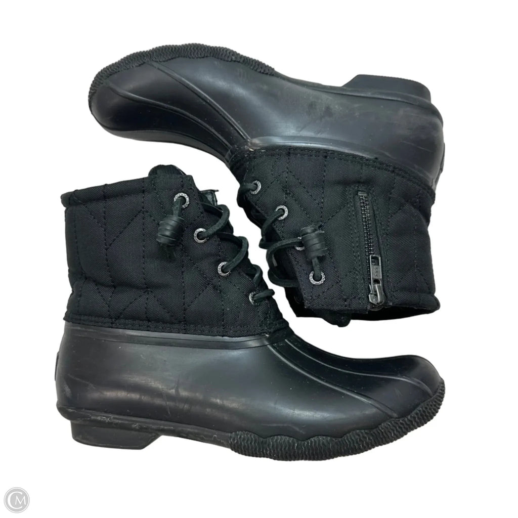 Boots Rain By Sperry In Black, Size: 7