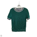 Sweater Short Sleeve By Tommy Hilfiger In Green, Size: M