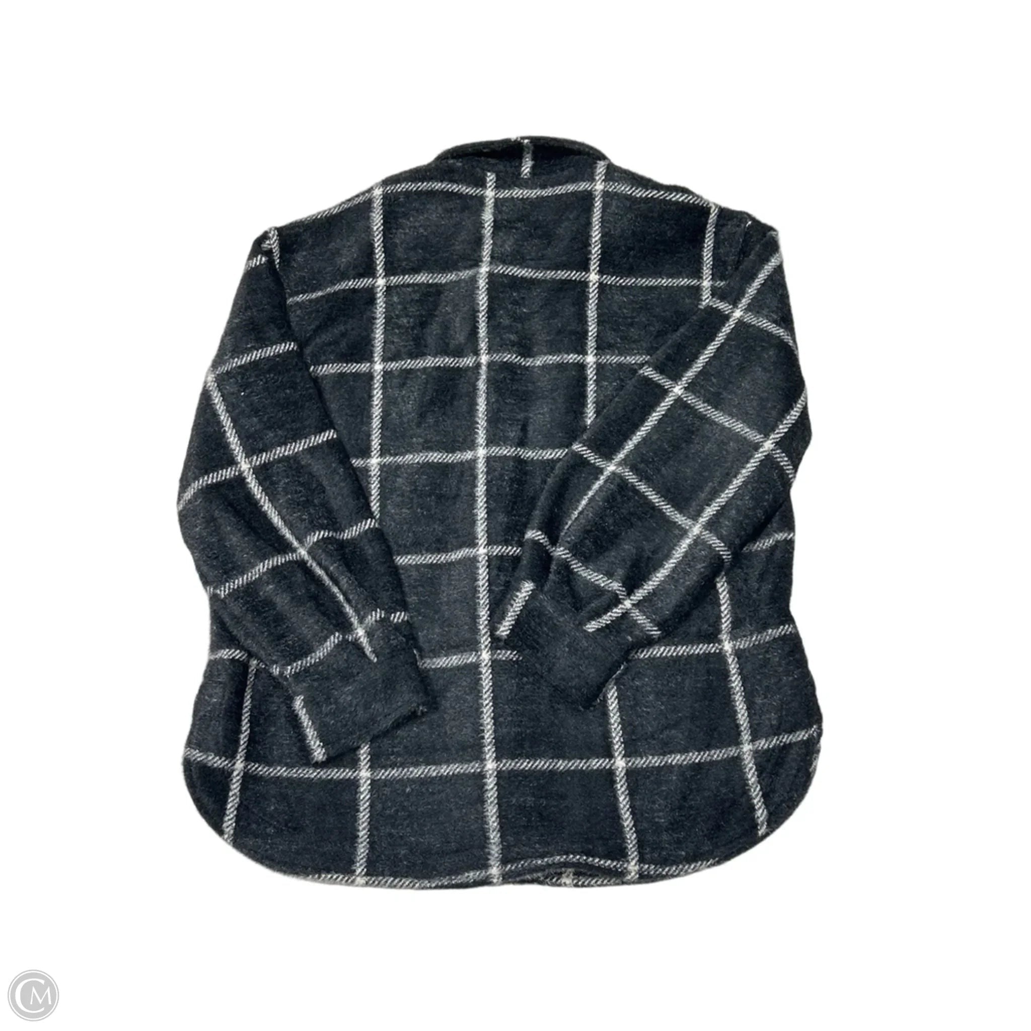 New! Jacket Faux Fur & Sherpa By Z Supply In Plaid Pattern, Size: L