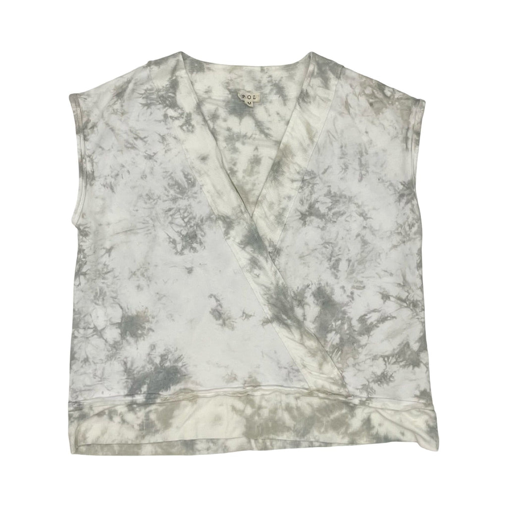 Top Ss By Pol In Grey & White, Size:M