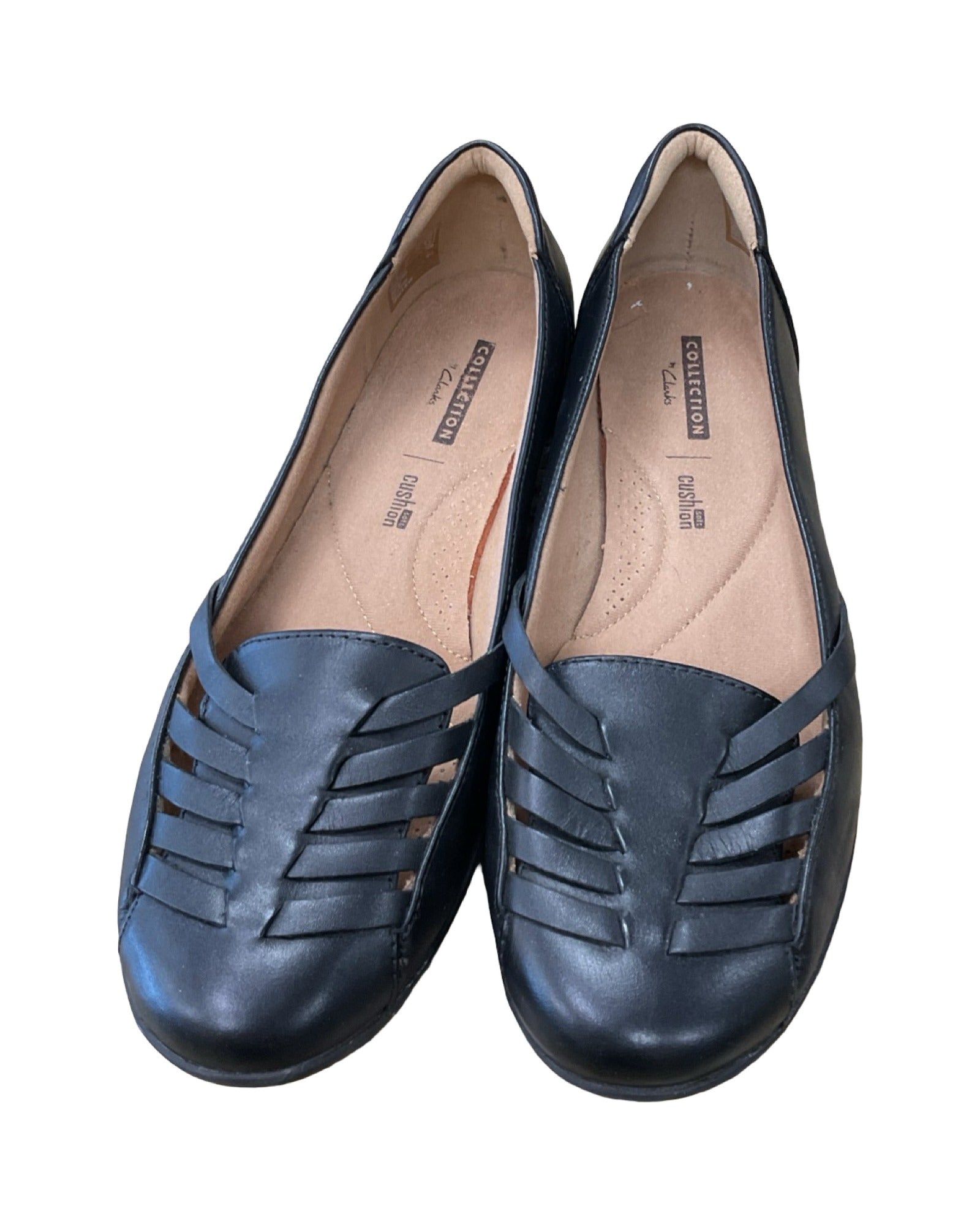 Shoes Flats By Clarks In Black, Size:7.5