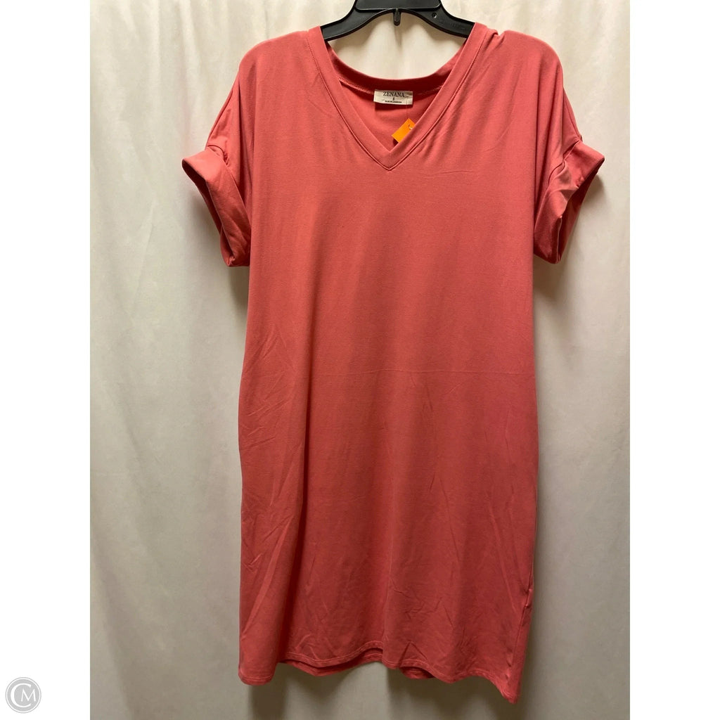 Dress Casual Midi By Zenana In Pink, Size: S