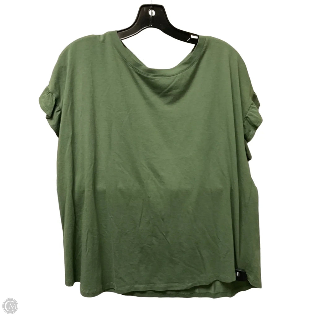 Top Short Sleeve By Crown And Ivy In Green, Size: Xl