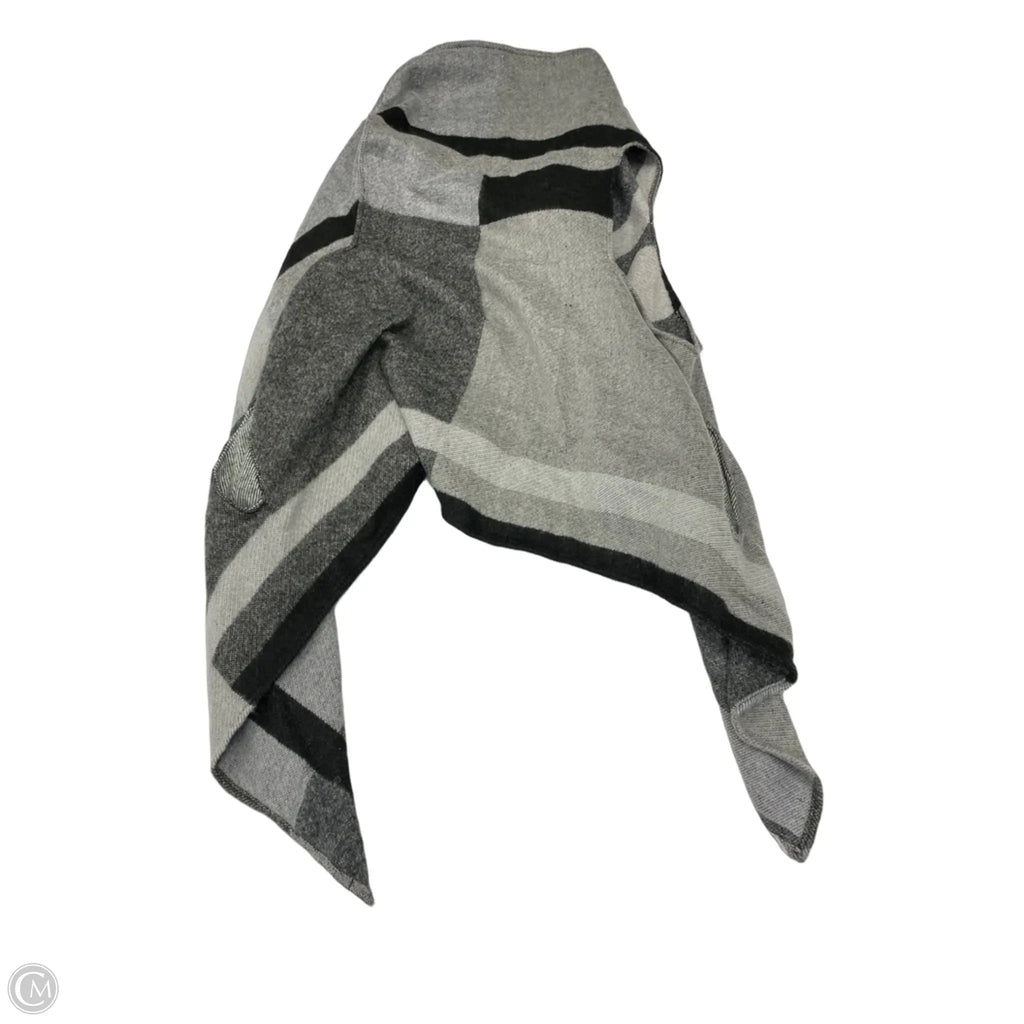 Shawl By Loft In Black & Grey, Size: Osfm