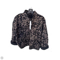 Jacket Puffer & Quilted By Garnet Hill In Black & Tan, Size: M