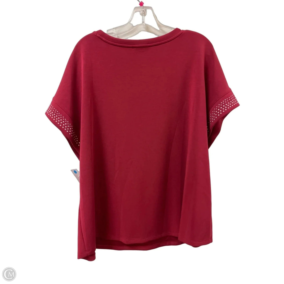 Top Short Sleeve By Chicos In Red, Size: 1x