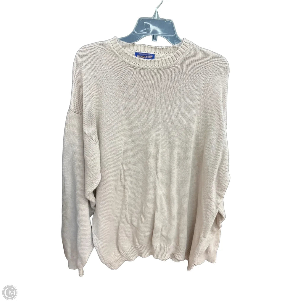 Sweater By Pendleton In Cream, Size: Xl