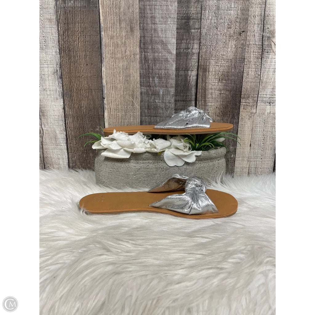 Sandals Flats By A New Day In Silver, Size: 6.5
