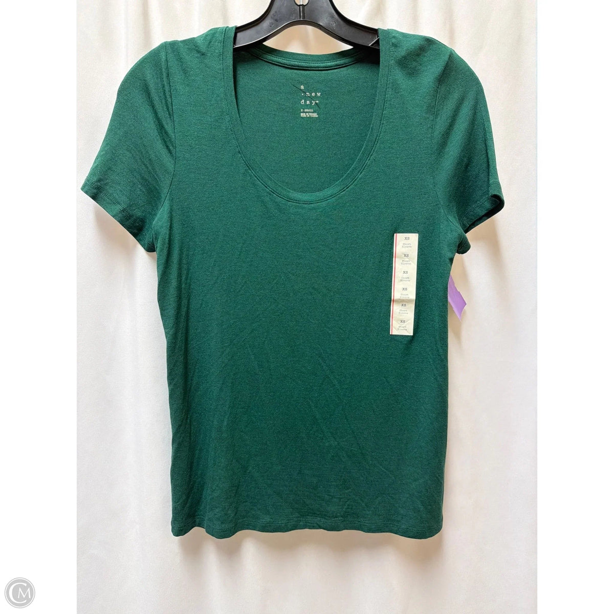 Top Short Sleeve By A New Day In Green, Size: Xs