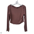 Top Long Sleeve By Lululemon In Brown, Size: 8