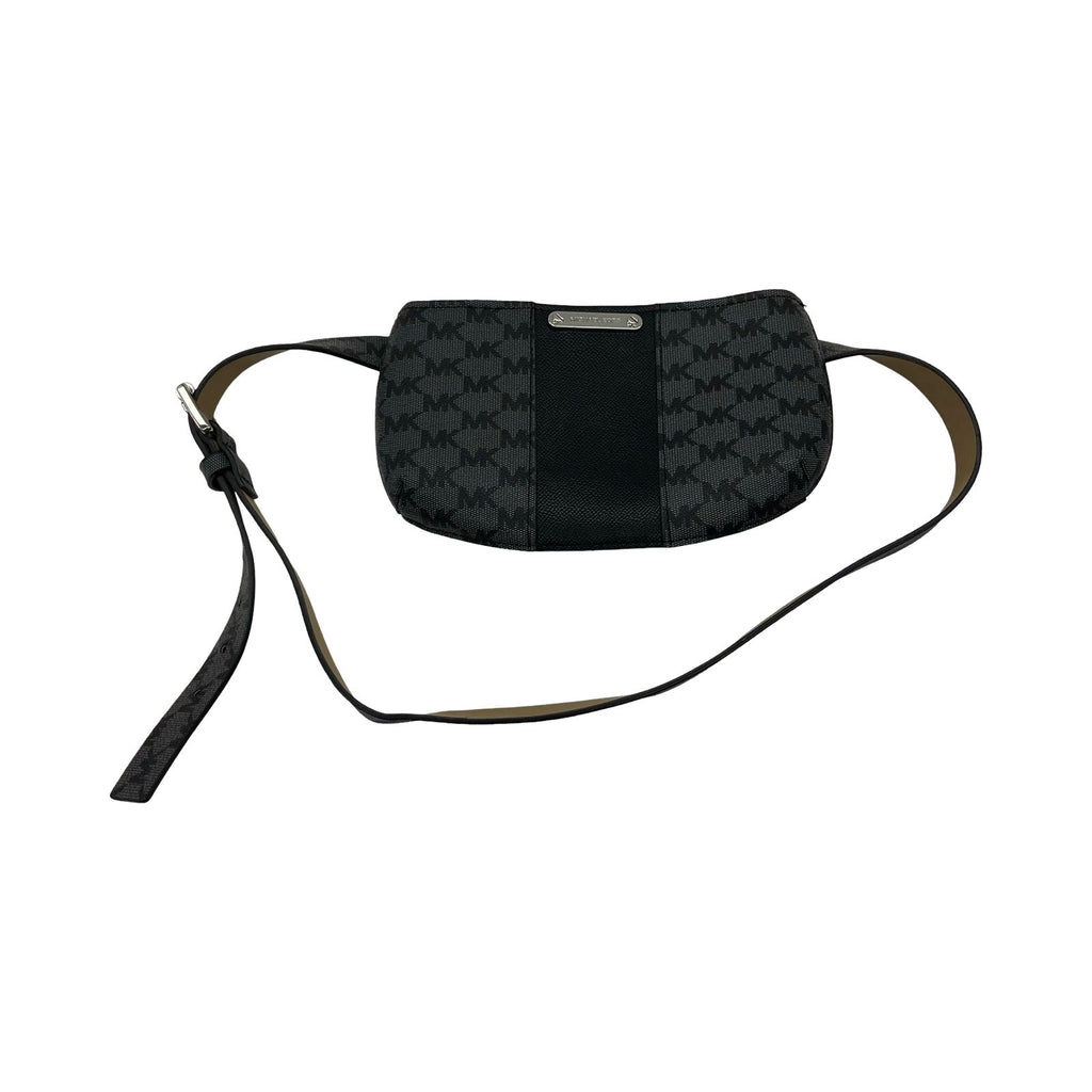 Belt Bag Designer By Michael Kors In Black & Grey, Size:Small