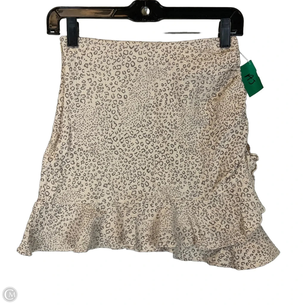Skirt Mini & Short By Minkpink In Animal Print, Size: Xs