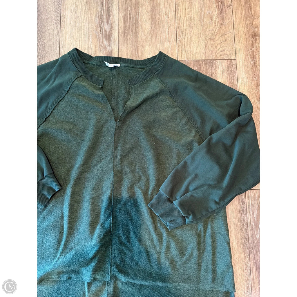 Top Long Sleeve By Blu Pepper In Green, Size: 3x