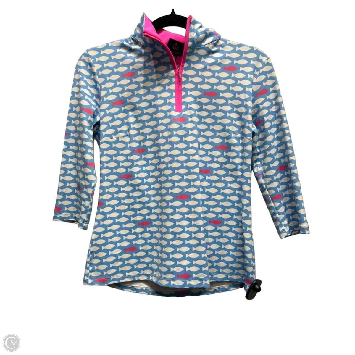 Top Long Sleeve By Clothes Mentor In Blue & White, Size: Xs