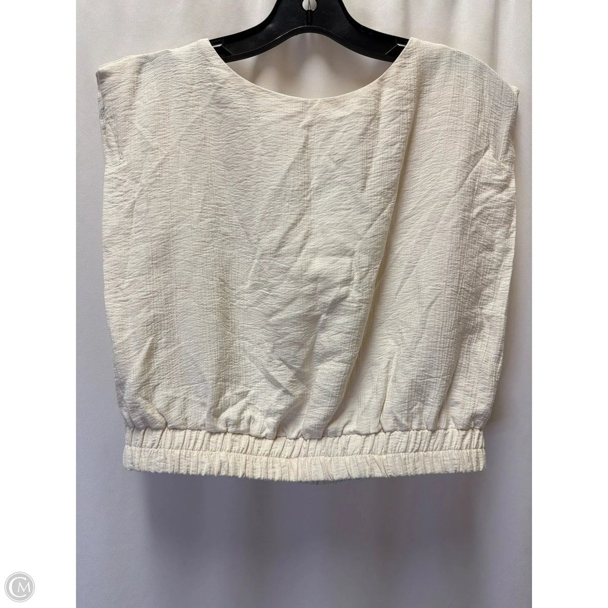Top Sleeveless By A New Day In Cream, Size: M