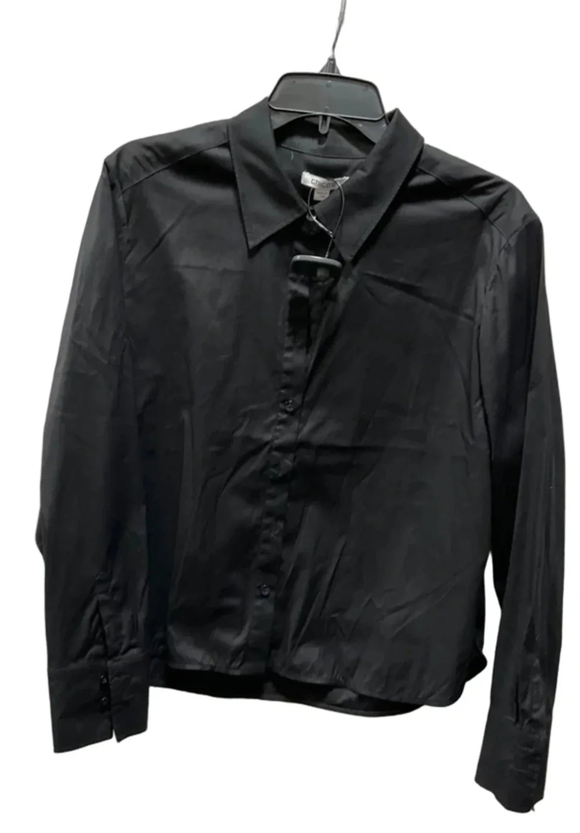 Top Long Sleeve By Chicos In Black, Size: Xs