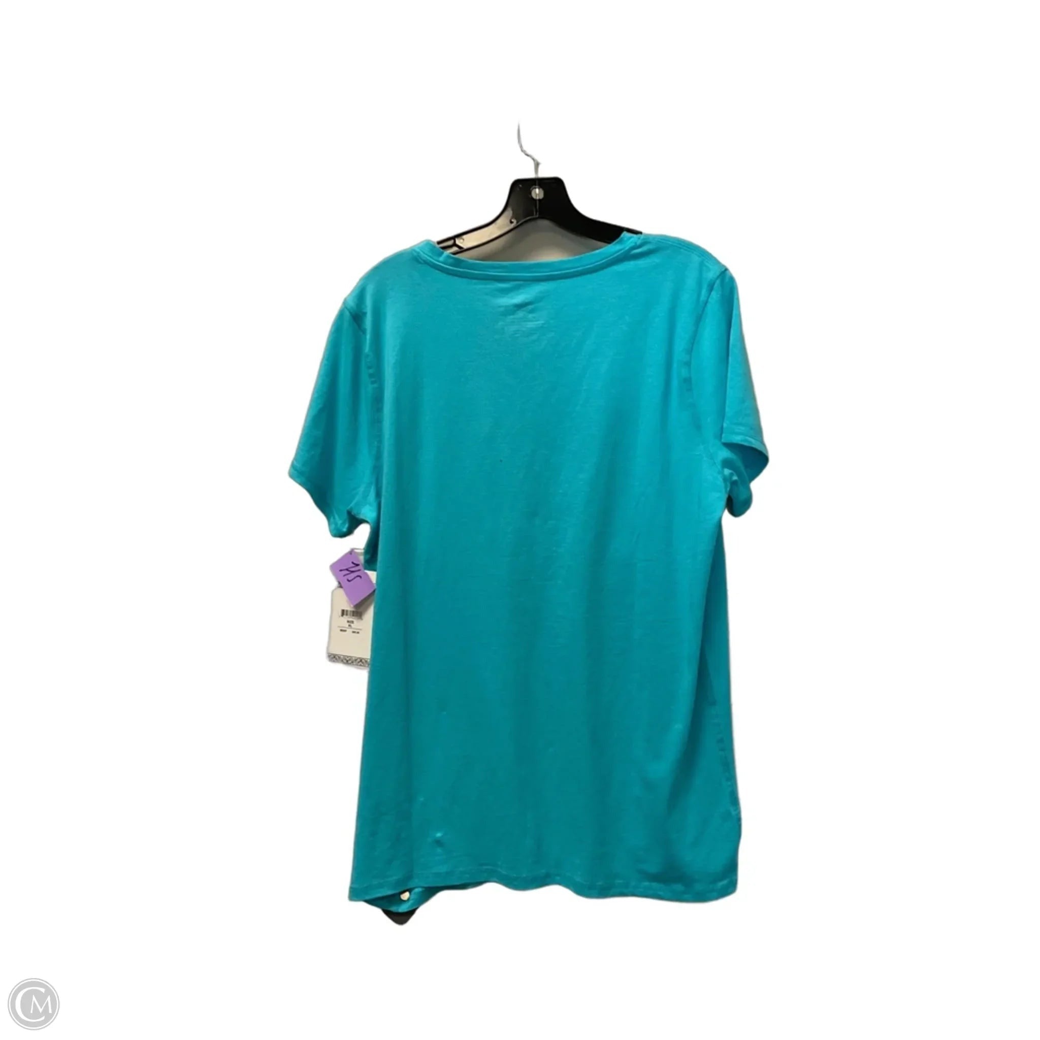 Top Short Sleeve Basic By Beverly Hills Polo Club In Blue, Size: Xl