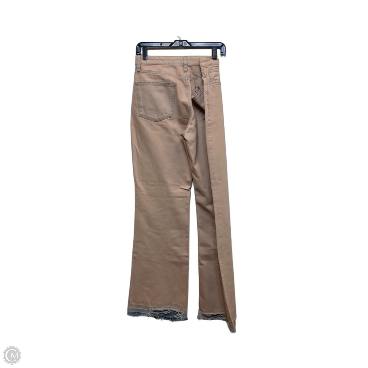 Jeans Wide Leg By Zara In Pink Denim, Size: 6