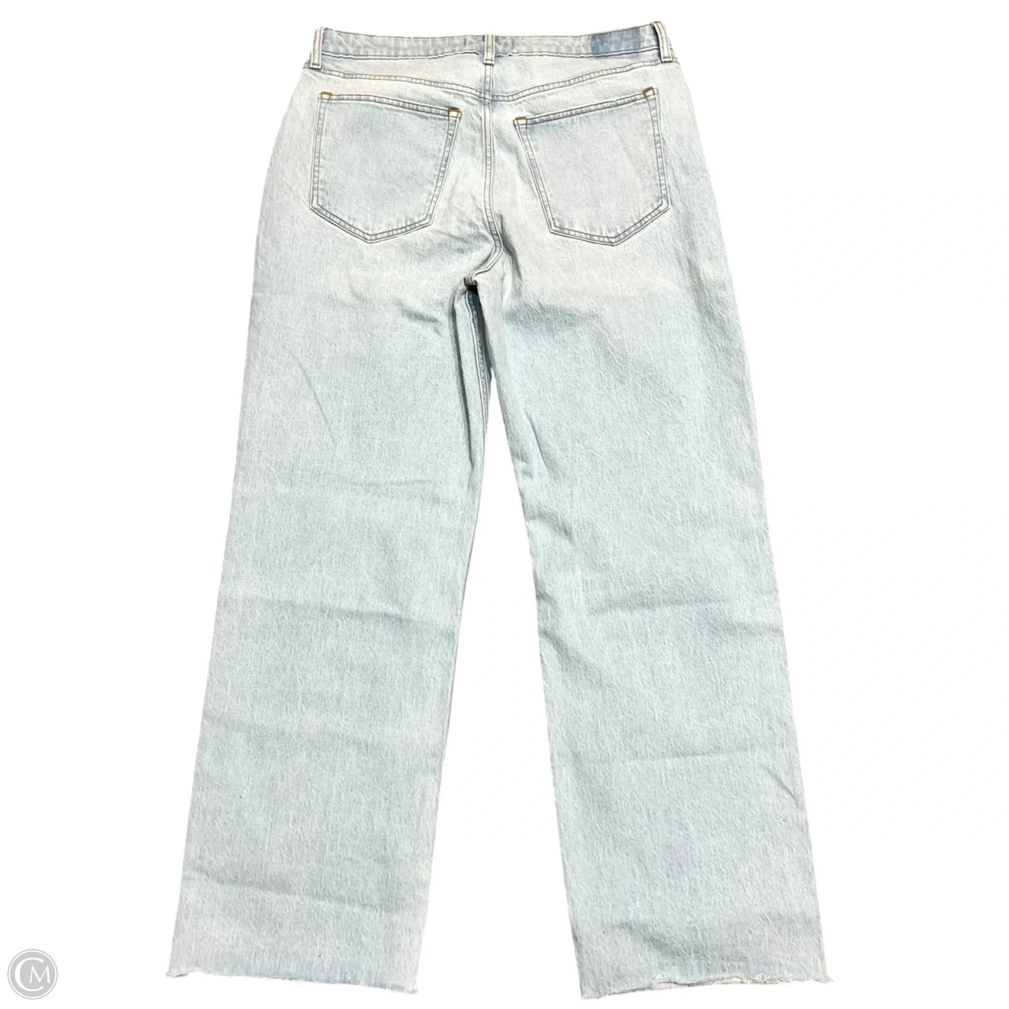Jeans Straight By Abercrombie And Fitch In Blue Denim, Size: 14