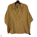 Top Short Sleeve By Anthropologie In Brown, Size: M
