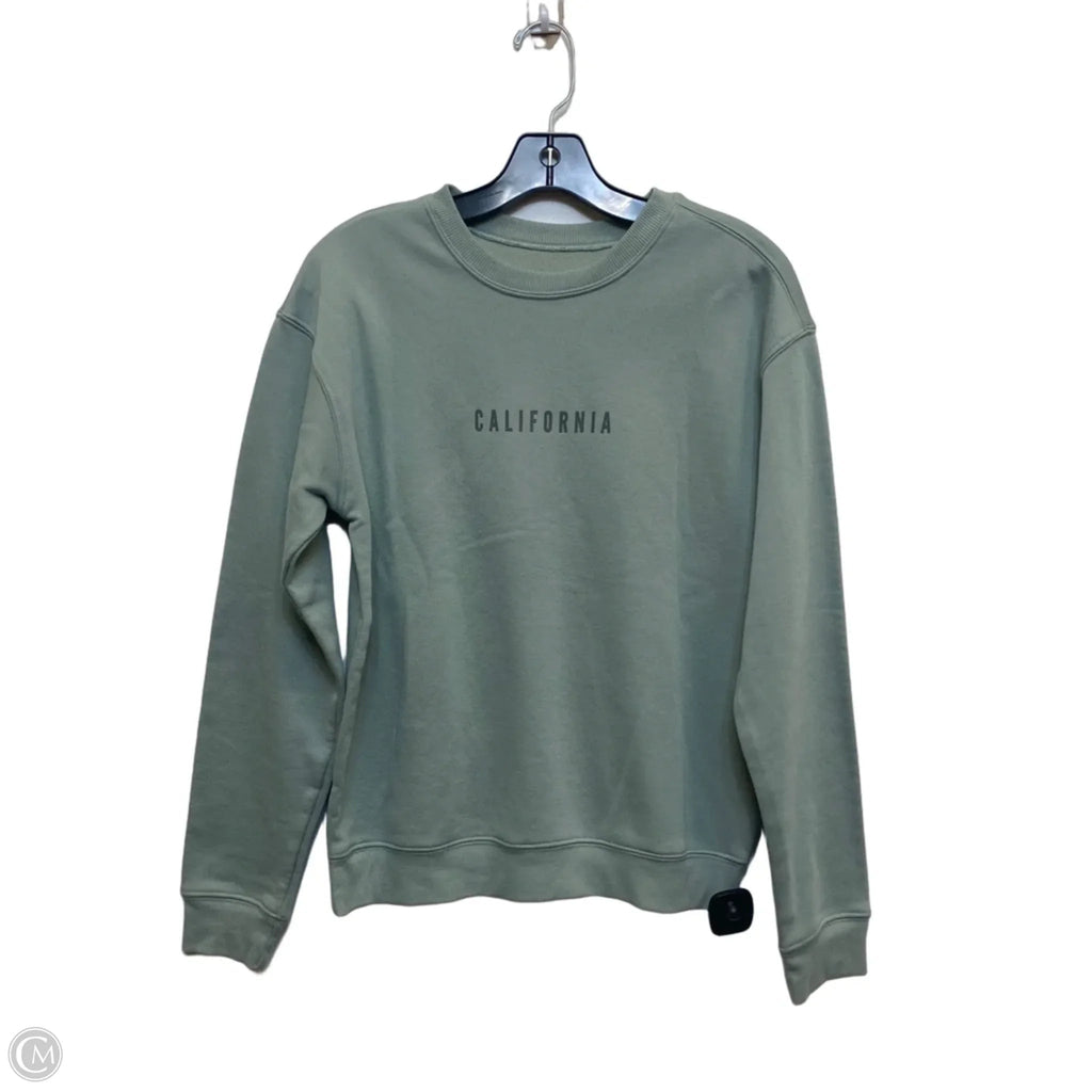 Sweatshirt Crewneck By Gold Crush In Green, Size: Xs