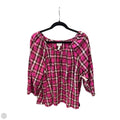 Top Long Sleeve By St Johns Bay In Pink, Size: 1x