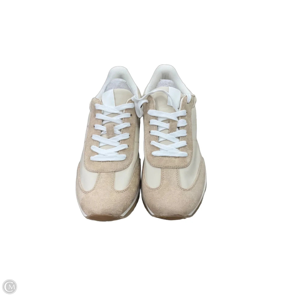 Shoes Sneakers By Just Fab In Tan & White, Size: 11