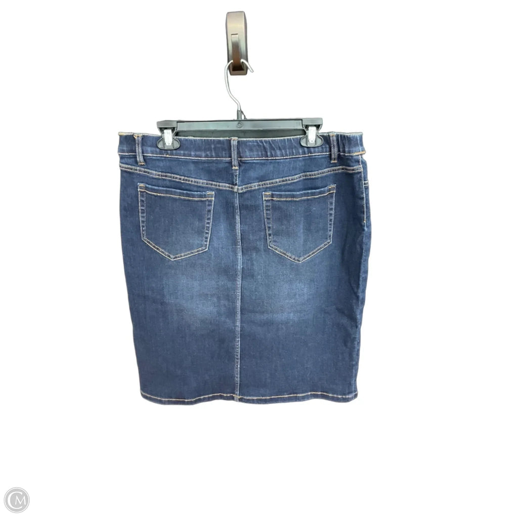 Skirt Midi By J. Jill In Blue Denim, Size: 10