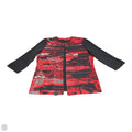 Cardigan By Misook In Black & Red, Size: L