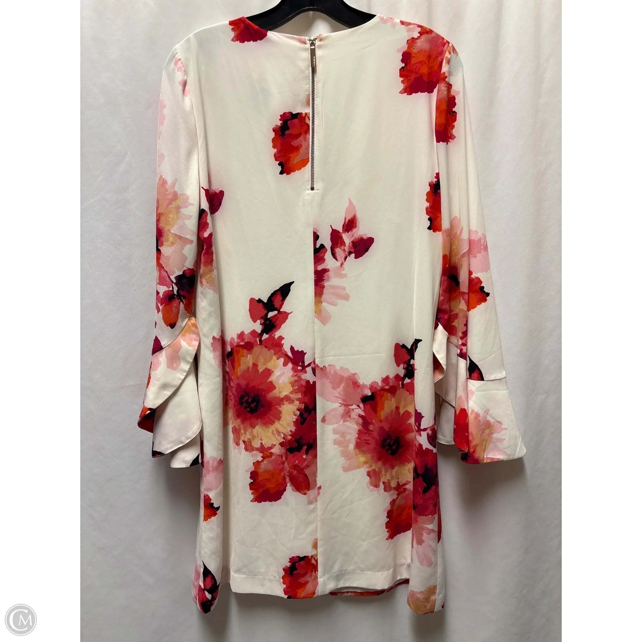Dress Casual Midi By Calvin Klein In Red, Size: M