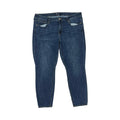 Jeans Skinny By Gap In Blue Denim, Size:20