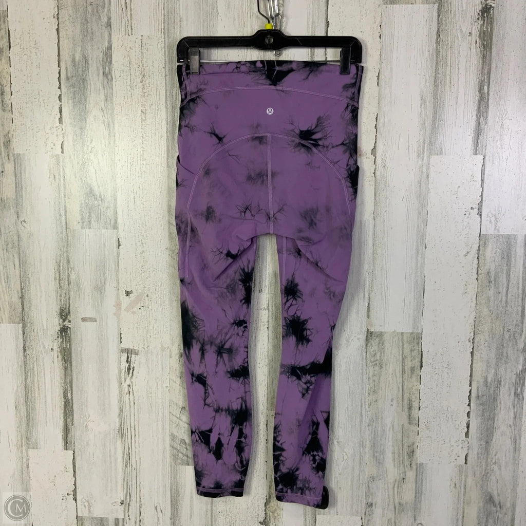 Athletic Leggings By Lululemon In Purple, Size: 8