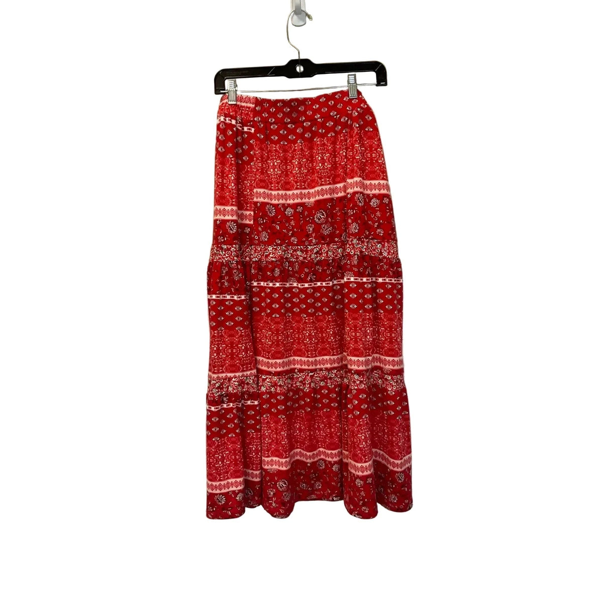 Skirt Maxi By Cato In Red, Size: Xl