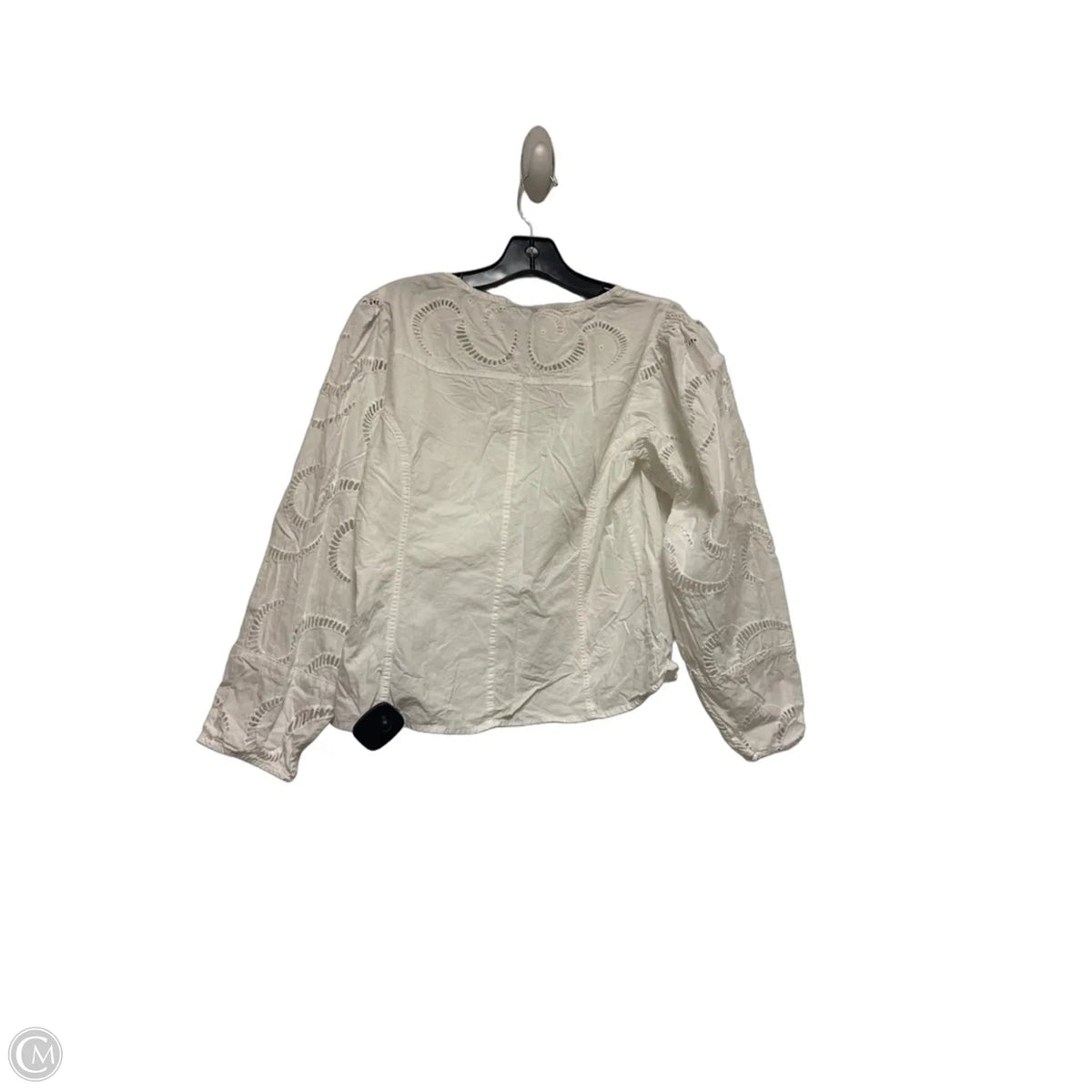 Top Long Sleeve By 7 For All Mankind In White, Size: M
