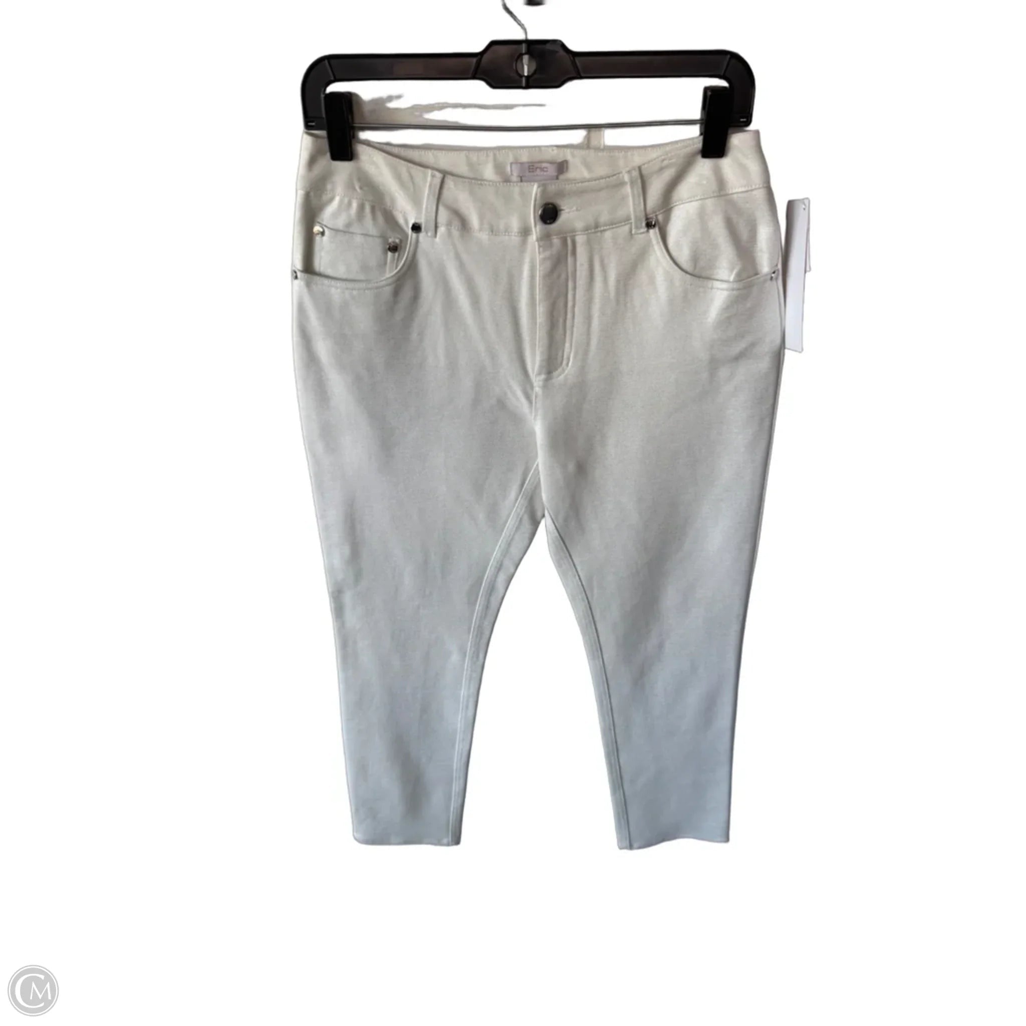 Jeans Straight By Clothes Mentor In Silver & White, Size: 8