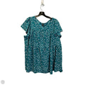 Top Short Sleeve By Emery Rose In Blue, Size: 2x
