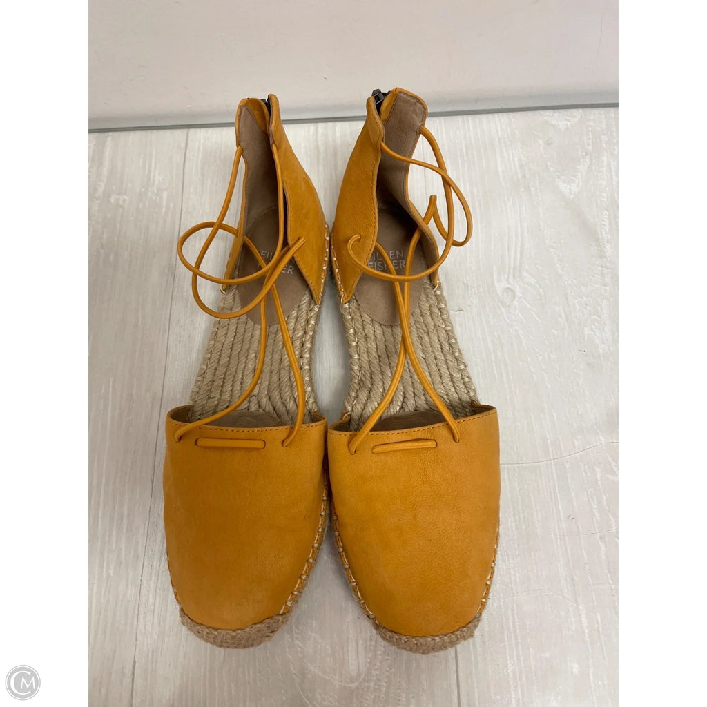 Sandals Flats By Eileen Fisher In Yellow, Size: 8