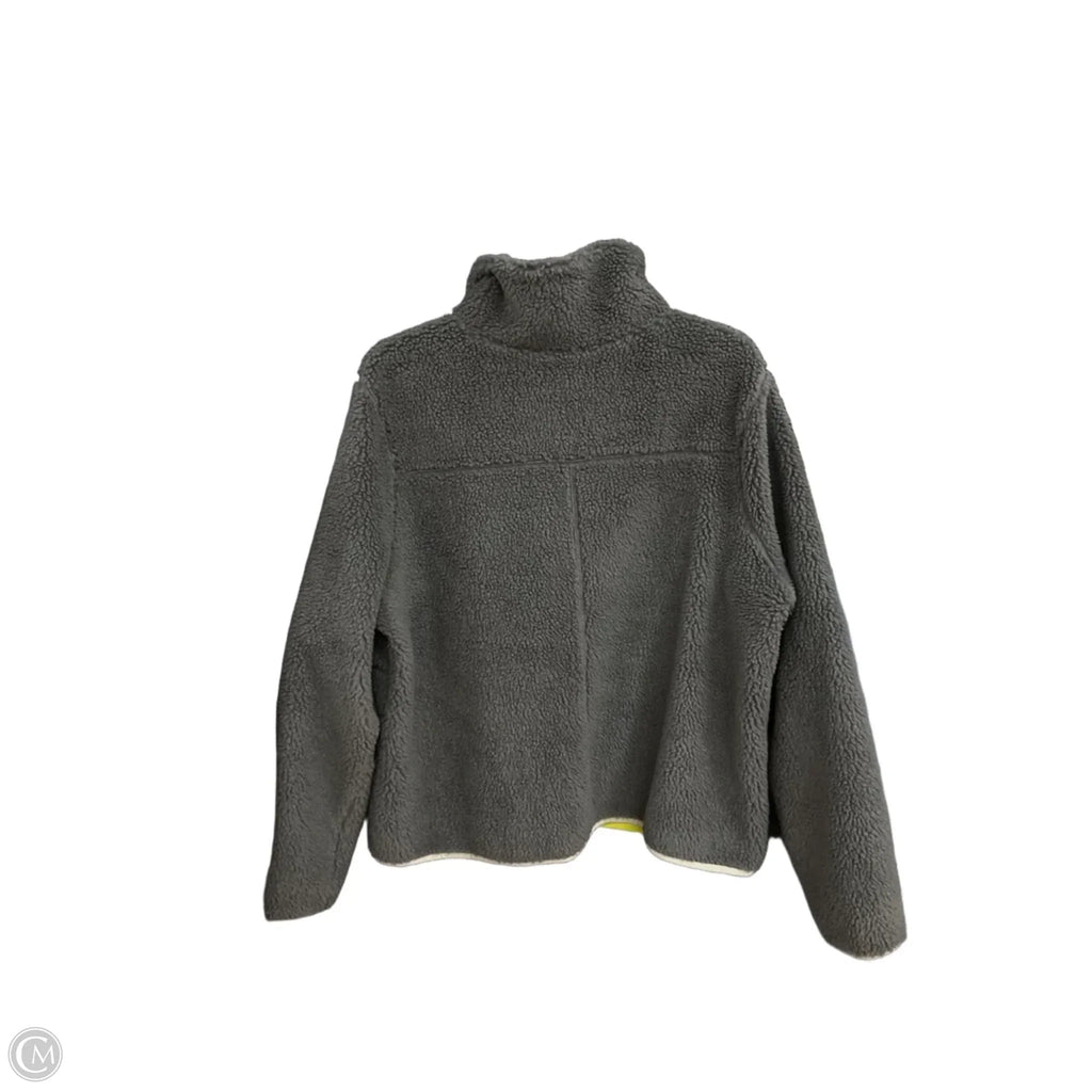Jacket Faux Fur & Sherpa By L.l. Bean In Grey, Size: Xl