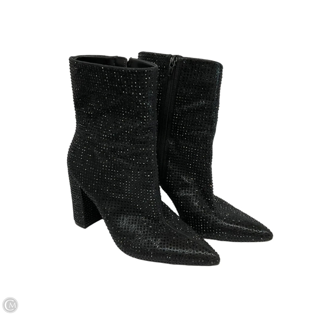 Boots Ankle Heels By Mix No 6 In Black, Size: 7.5