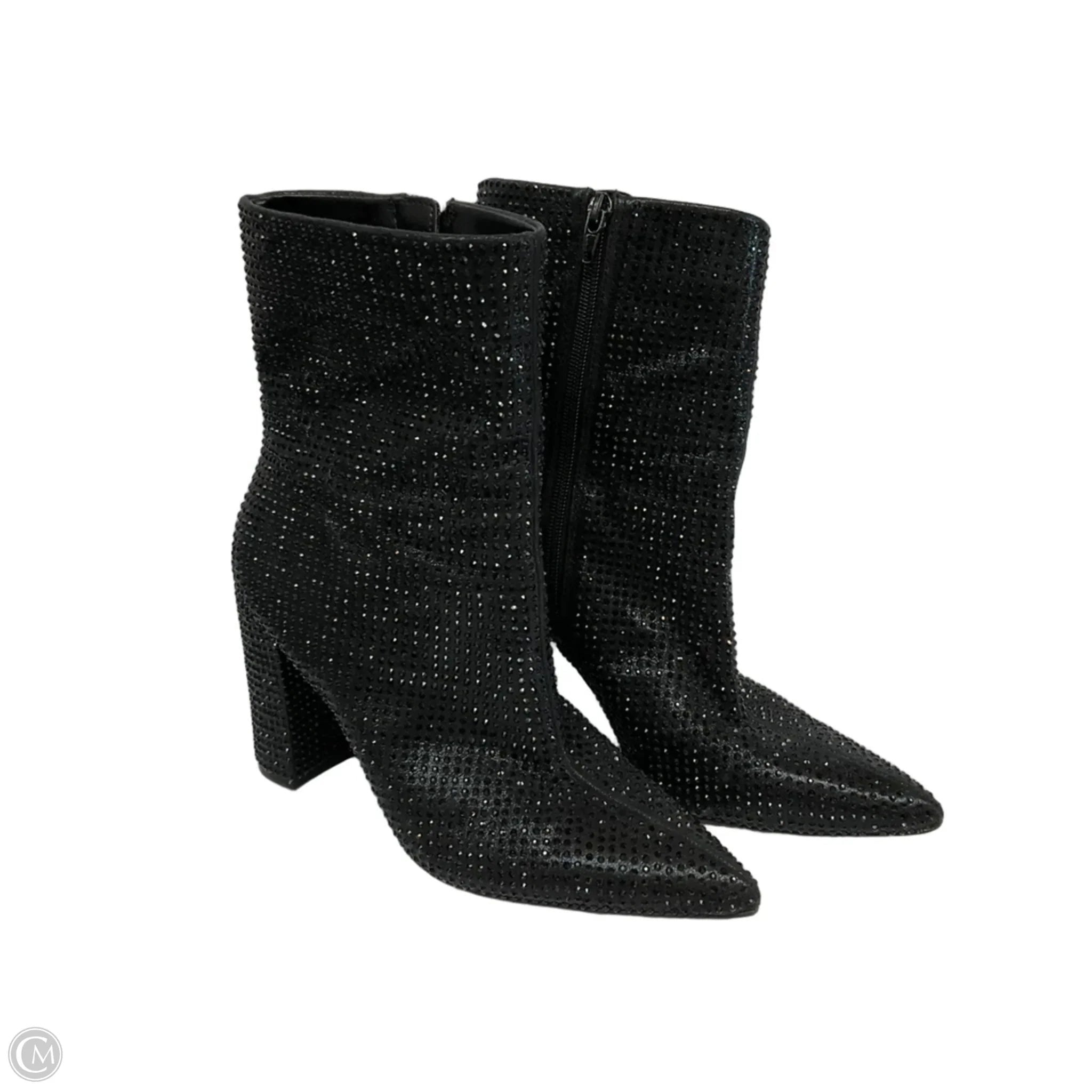 Boots Ankle Heels By Mix No 6 In Black, Size: 7.5
