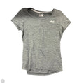 Athletic Top Short Sleeve By Under Armour In Grey, Size: Xl