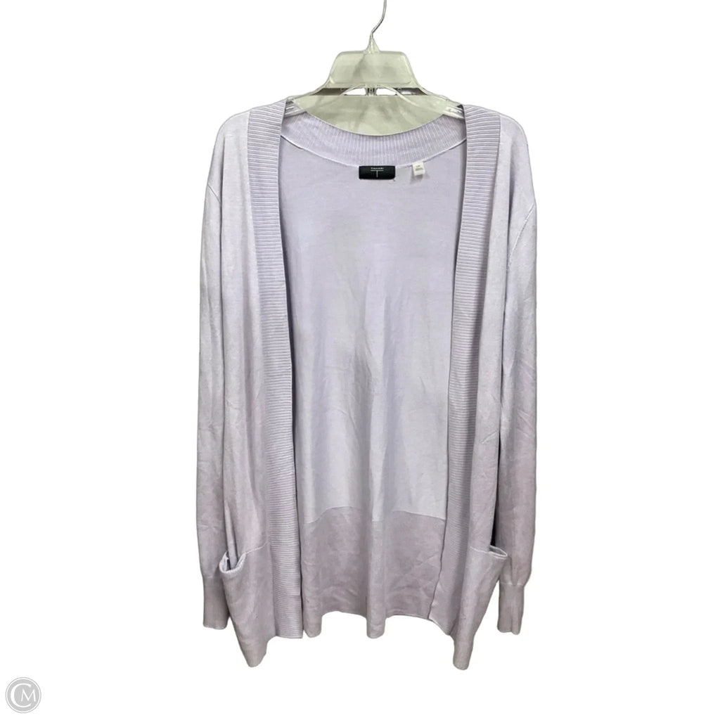 Cardigan By Tahari In Purple, Size: L