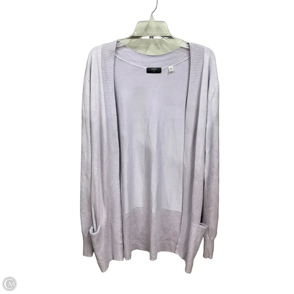 Cardigan By Tahari In Purple, Size: L